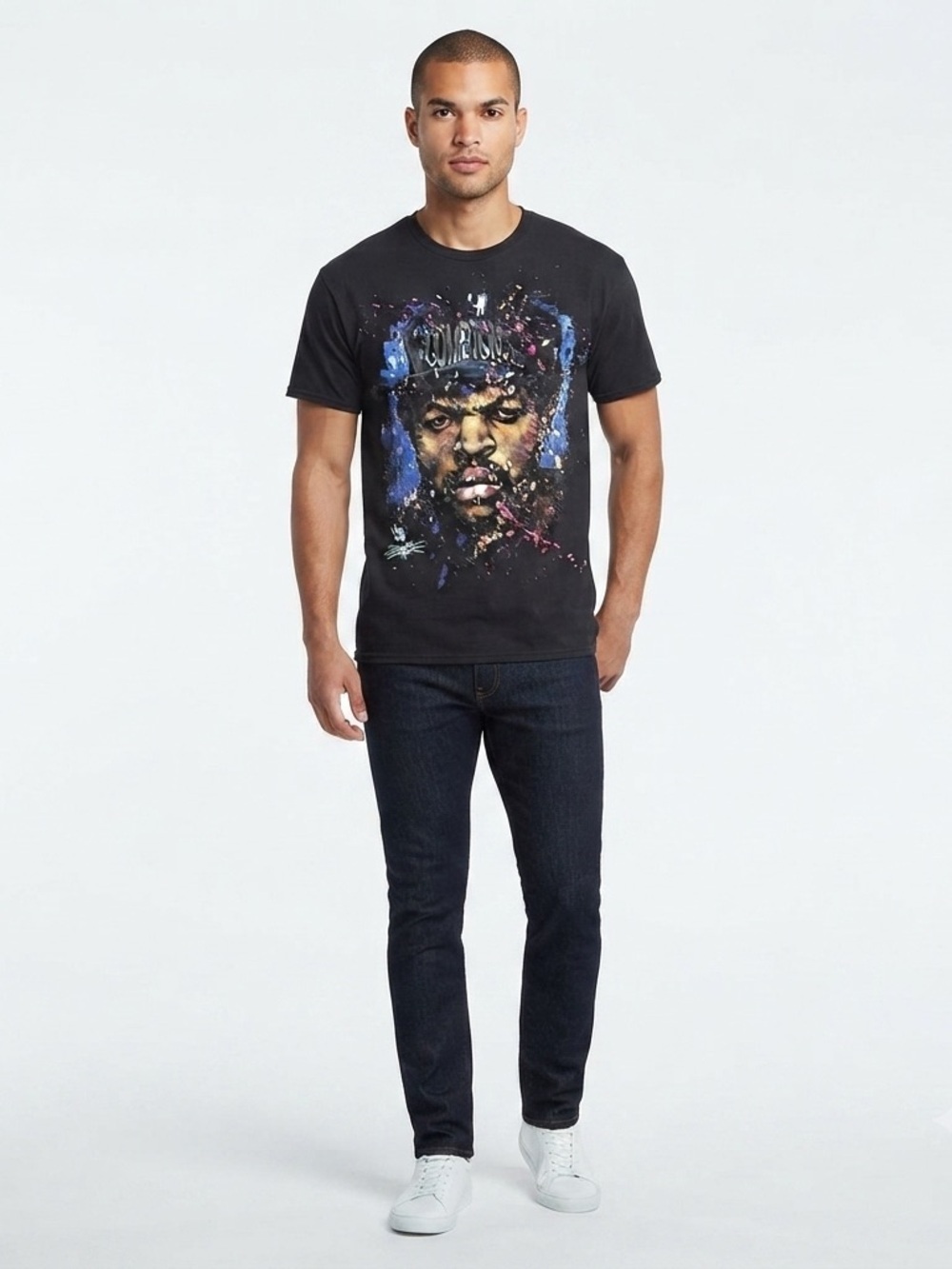 N.W.A Ice Cube Icon Band Tee Shirt Retro